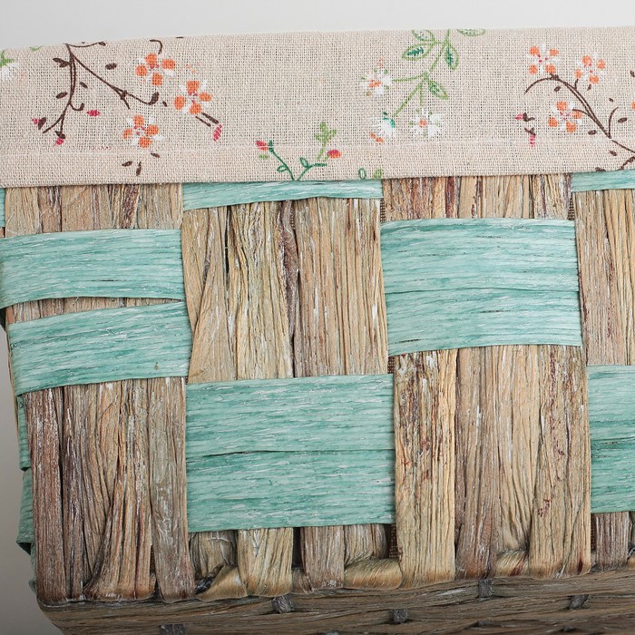 Корзина для хранения плетеная с ручками "Сакура" 29х16х21 см, малая