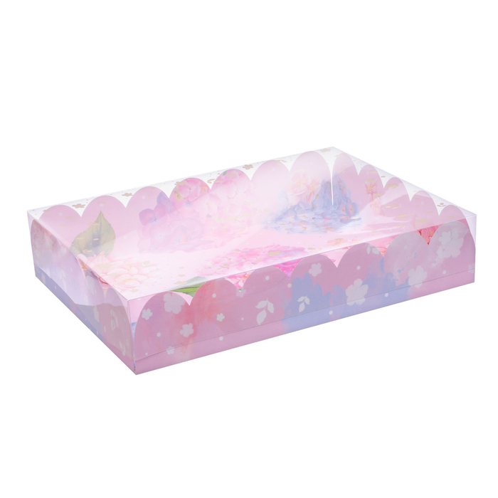 Коробка для кондитерских изделий с PVC крышкой «Ты чудесна», 30 х 40 х 8 см