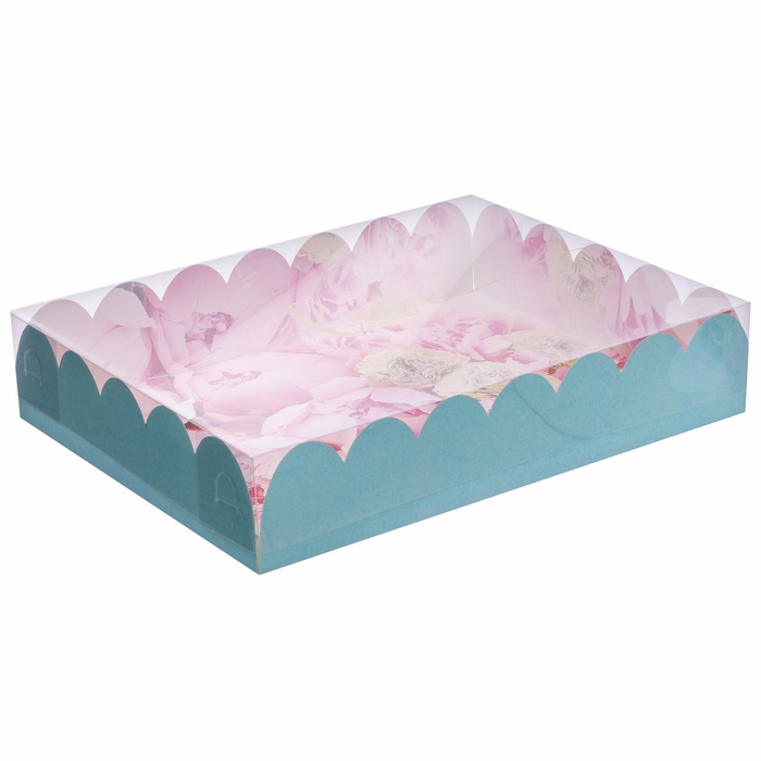 Коробка для кондитерских изделий с PVC крышкой «Прекрасные мечты», 30 х 40 х 8 см