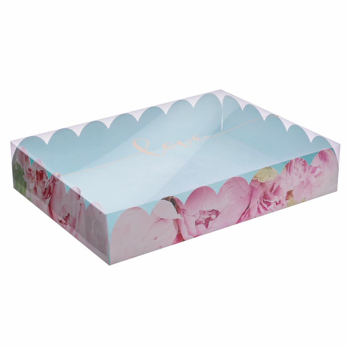 Коробка для кондитерских изделий с PVC крышкой «Прекрасные мечты», 30 х 40 х 8 см