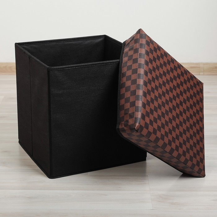 Пуф складной 31х31х32 см "Клетка"