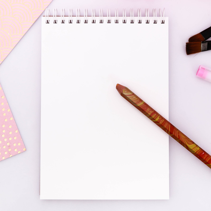 Скетчбук на спирали "Пой под дождем!", А5, 40 листов