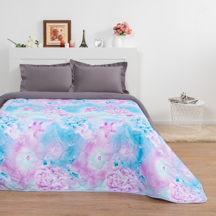 Покрывало "Миледи" 2 сп 180 х 210см Аврора, п/э100% сумка ПВХ на молнии