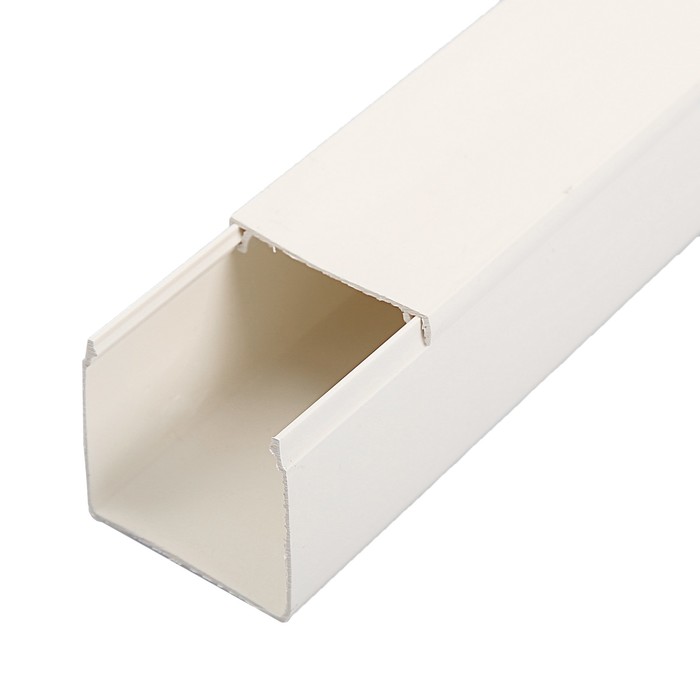 Кабель-канал IEK, серия ECOLINE, 40х40 мм, L=2000 мм, пластик, белый, CKK11-040-040-1-K01-02 37424