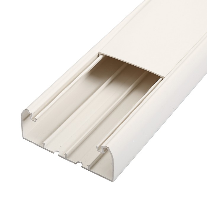 Кабель-канал IEK, серия ПРАЙМЕР, 100х40 мм, L=2000 мм, пластик, белый, CKK40-100-040-1-K01