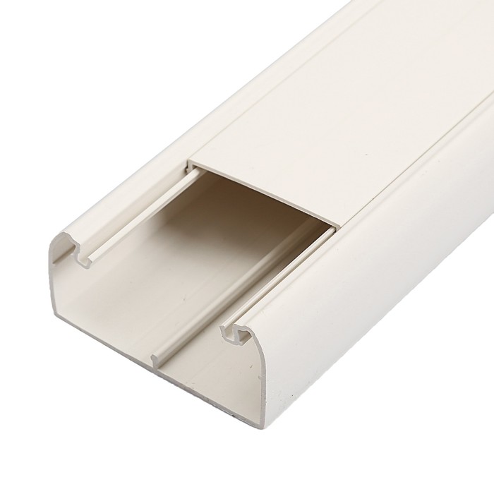 Кабель-канал IEK, серия ПРАЙМЕР, 80х40 мм, L=2000 мм, пластик, белый, CKK40-080-040-1-K01