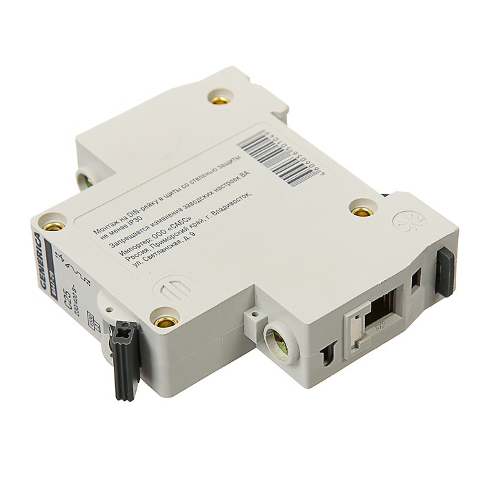 Выключатель автоматический IEK GENERICA, ВА47-29, 1п, 25 А, 4,5 кА, характеристика С, MVA25 37425