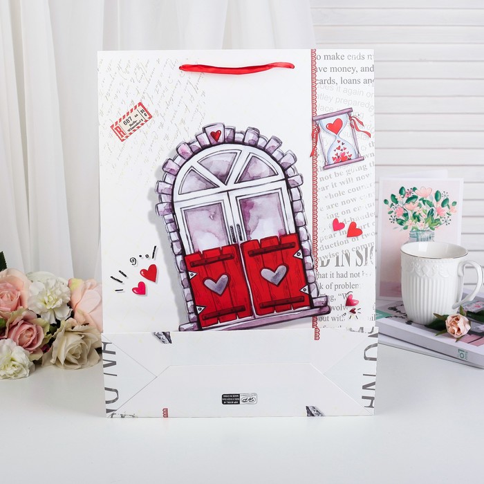 Пакет подарочный люкс, 26 х 10 х 32 см