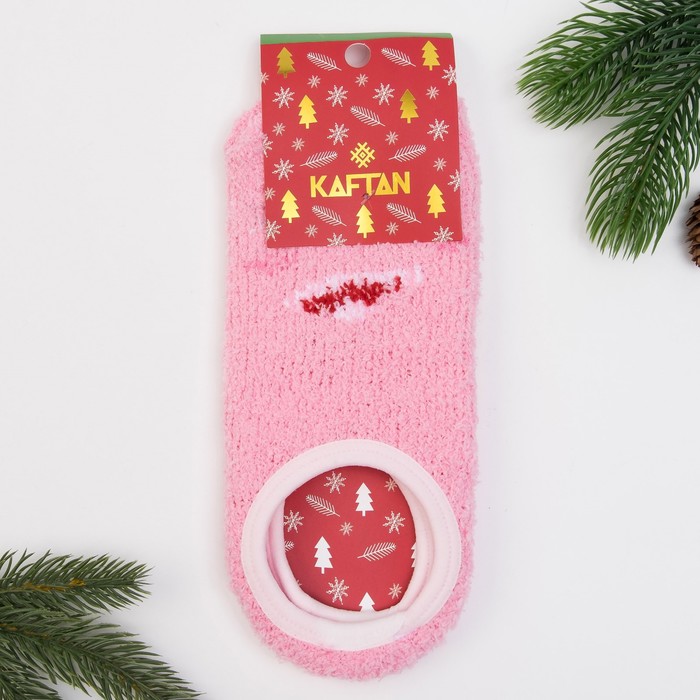 Носки женские укороченные со стоперами KAFTAN "Свинка", 23-25 см, 100% п/э