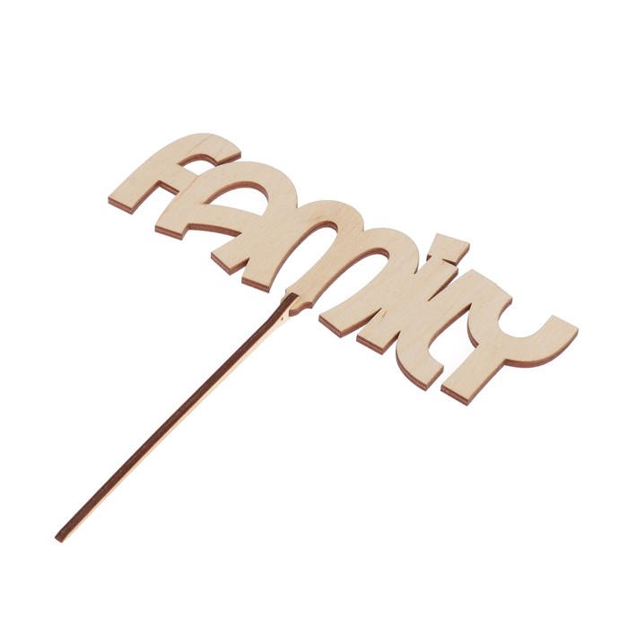 Топпер "Family" 18x7 см