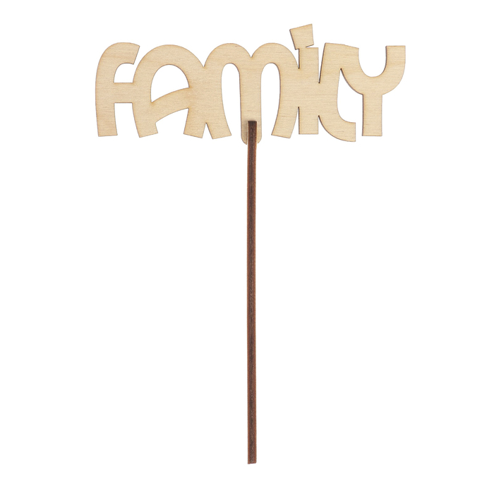 Топпер "Family" 12x4,5 см