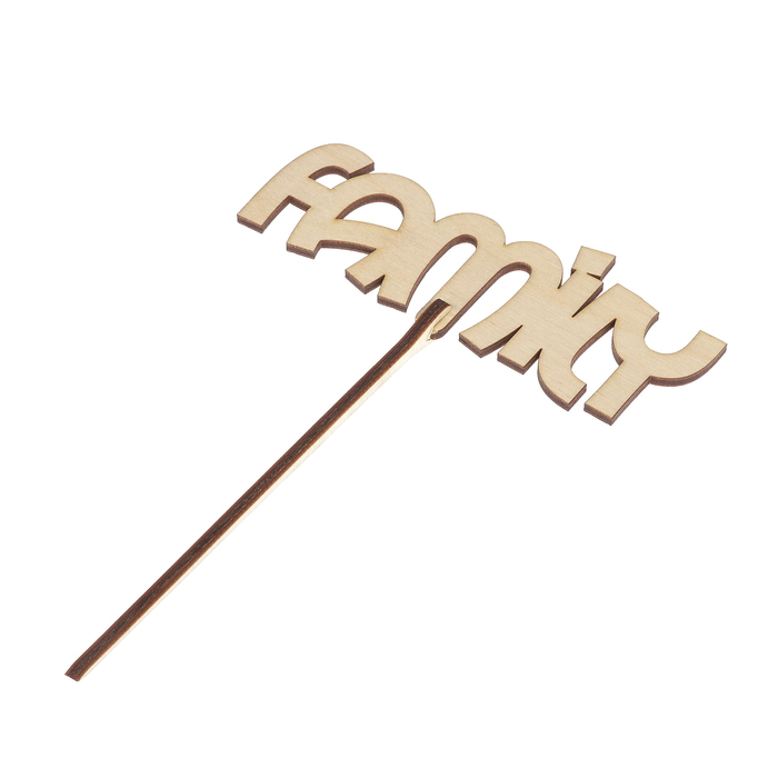 Топпер "Family" 12x4,5 см