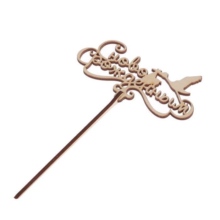 Топпер «С новорожденным» 12x6,5 см