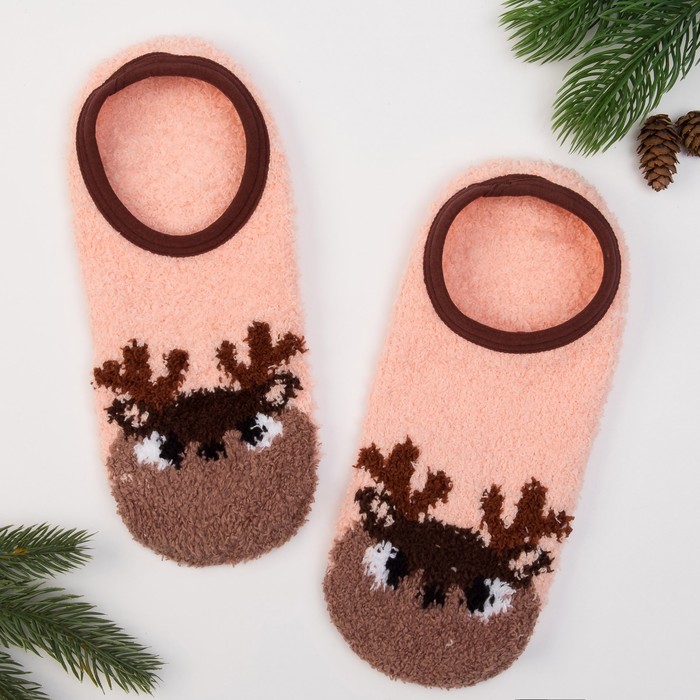 Носки женские укороченные со стоперами KAFTAN "Олень", 23-25 см, 100% п/э