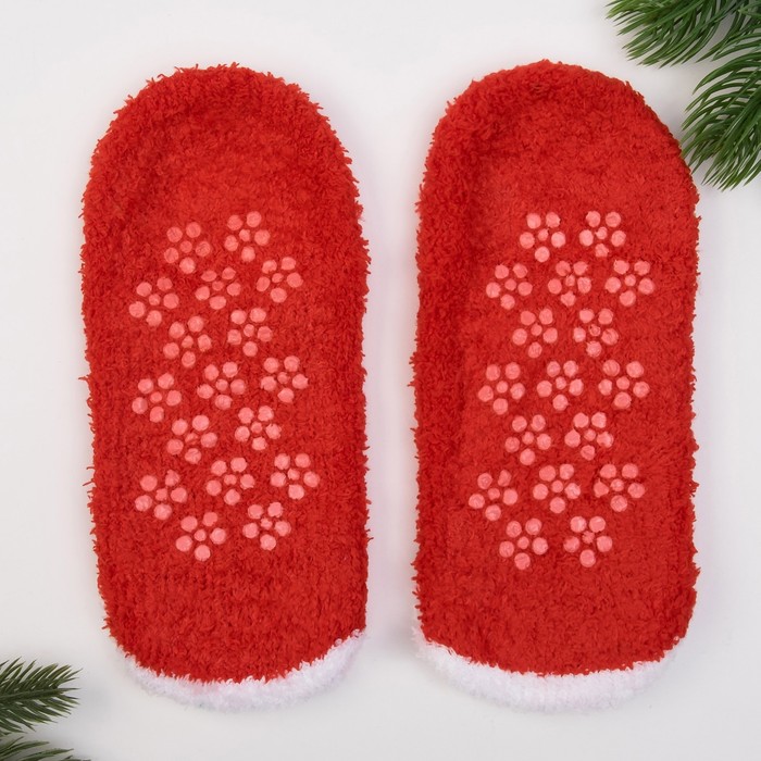 Носки женские укороченные со стоперами KAFTAN "Снеговик", 23-25 см, 100% п/э