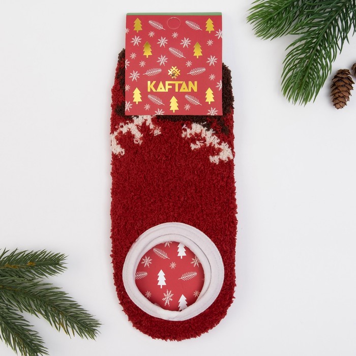 Носки женские укороченные со стоперами KAFTAN "Лосяш", 23-25 см, 100% п/э