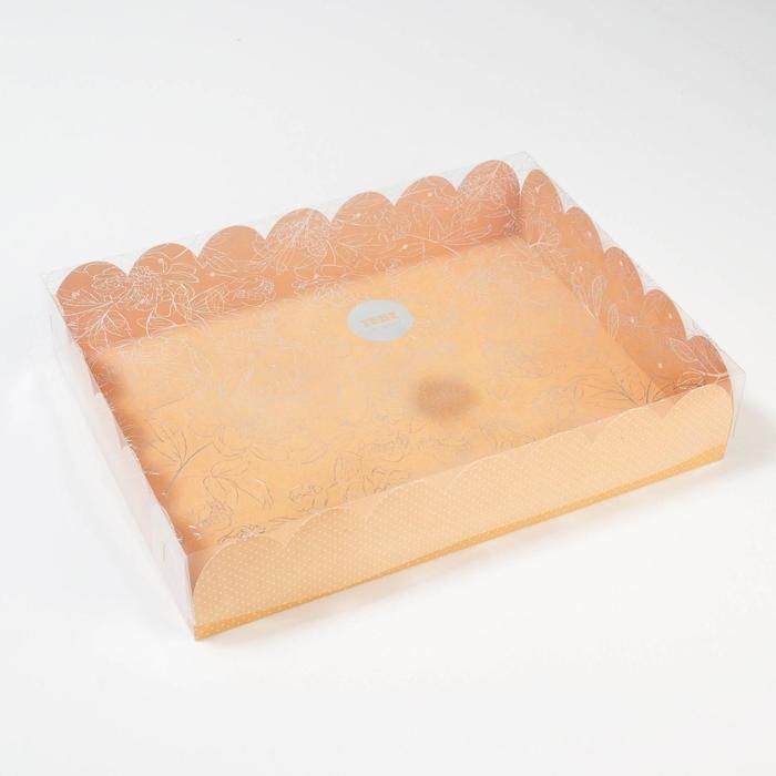 Коробка подарочная с PVC крышкой «Замечательный день», 30 х 40 х 8 см