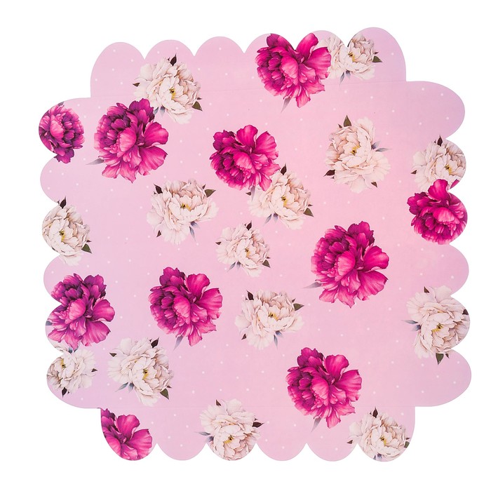 Коробка для кондитерских изделий с PVC крышкой «Чудесный подарок!», 35 х 35 х 6 см