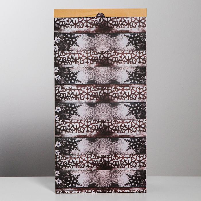 Пакет крафтовый «Морозное утро», 32 х 64 х 16 см