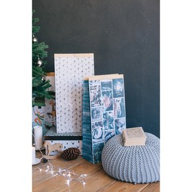 

Пакет крафтовый «Тёплые мгновения», 32 х 64 х 16 см