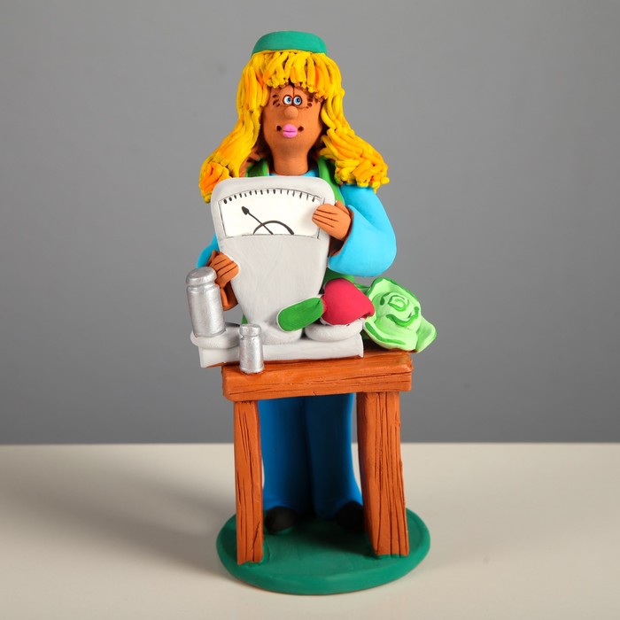 Статуэтка "Продавщица" микс