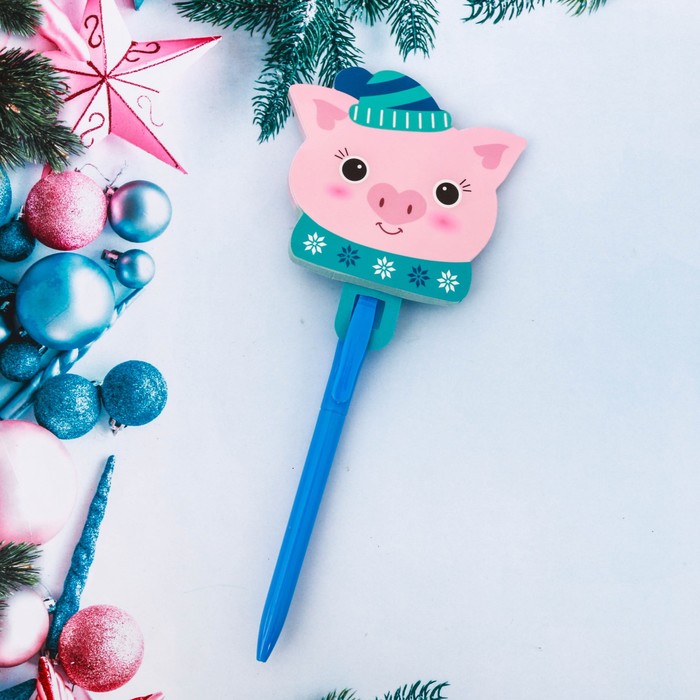 Ручки с бумажными блоками "Свинка", 48 л.