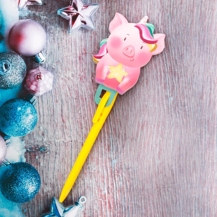 Ручки с бумажными блоками "Свинка со звездой", 48 л.