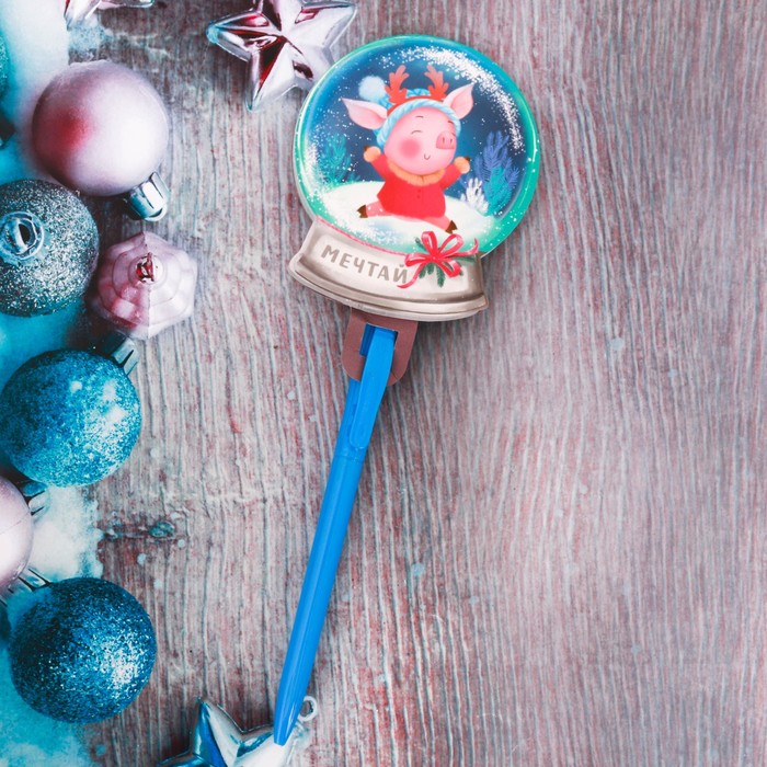 Ручки с бумажными блоками "Снежный шар. Мечтай", 48 л.