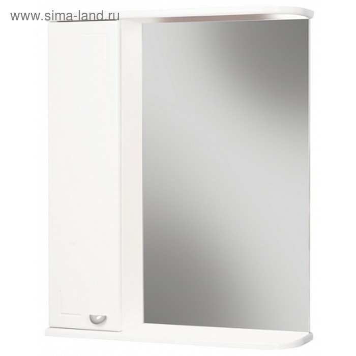Зеркало шкаф для ванной комнаты Айсберг Классик 50, левый зеркало шкаф misty ирис 50 левый