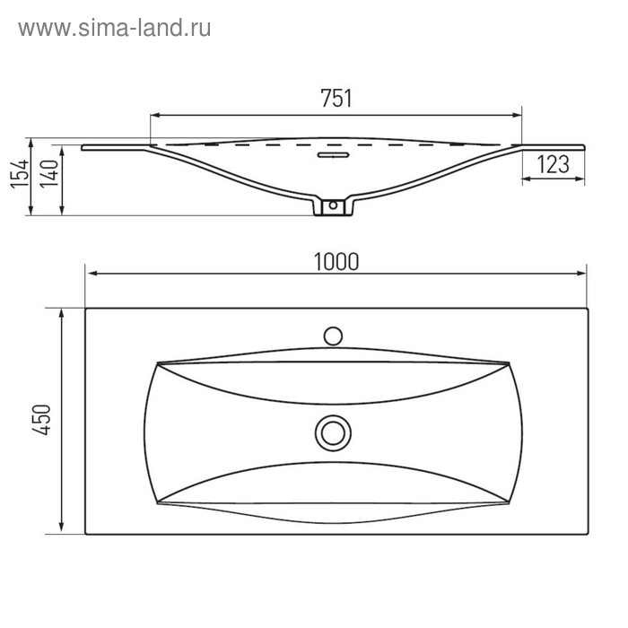 

Раковина Andrea-100