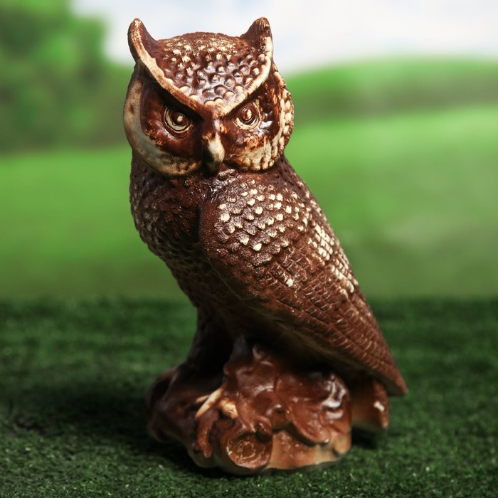 Садовая фигура "Сова малая" шамот