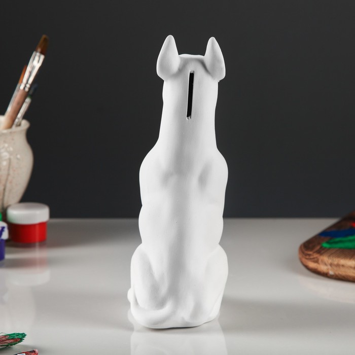 Копилка "Собака Доберман" мини, под роспись