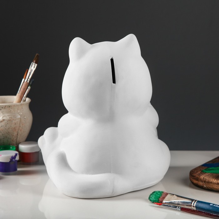 Копилка "Кот с сердцем " под роспись