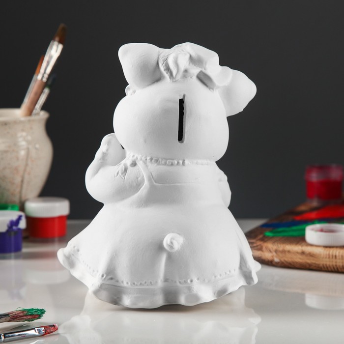 Копилка "Свинка барышня" под роспись