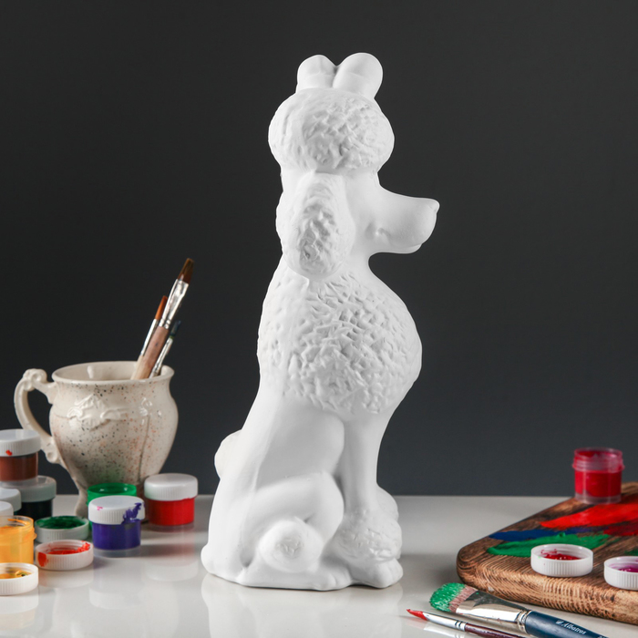 Копилка "Собака Пудель" под роспись