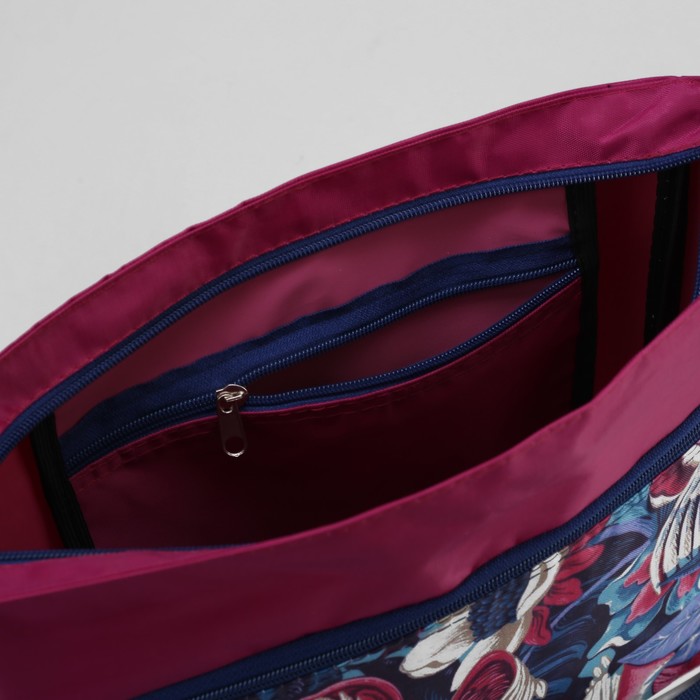 Сумка молодёжная "Попугай", отдел на молнии, наружный карман, регулируемый ремень