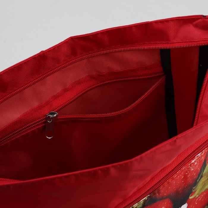 Сумка молодёжная "Ягоды", отдел на молнии, наружный карман, регулируемый ремень