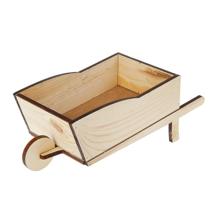 Кашпо декоративное "Тачка", 39 x 14,5 x 19 - 9 см