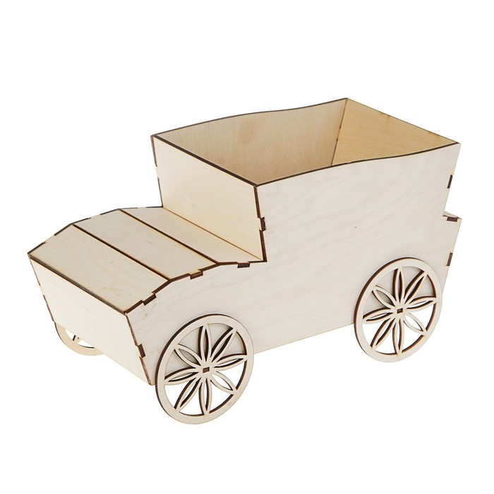 Кашпо декоративное "Машинка", 30 х 14 х 17 см