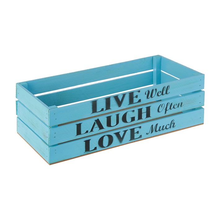 Набор интерьерных ящиков "Live" 3в1, 50 х 30 х 12 см, пастельно голубой