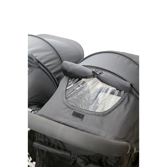 Коляска для двойни, прогулочная RA138 BiPLANE black, цвет чёрный