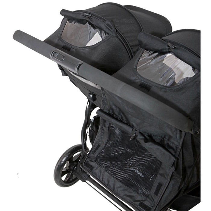 Коляска для двойни, прогулочная RA138 BiPLANE black, цвет чёрный