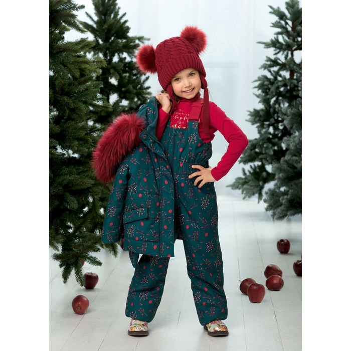 Комплект для девочки, рост 110 см, цвет изумрудный