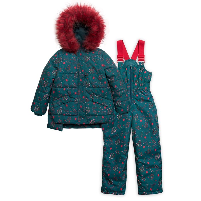 Комплект для девочки, рост 110 см, цвет изумрудный