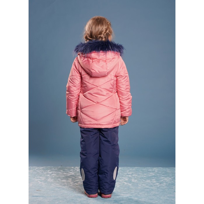 Комбинезон для девочки, рост 110 см, цвет тёмно-синий