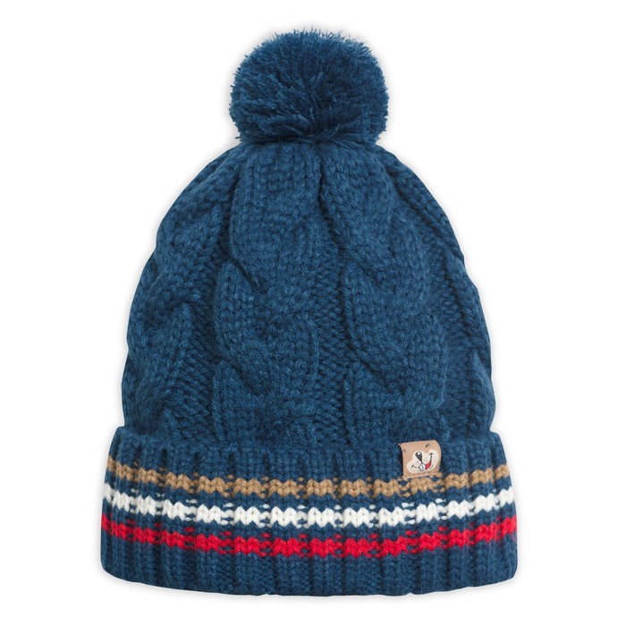 Шапка для мальчика, размер 48-50 см, цвет синий