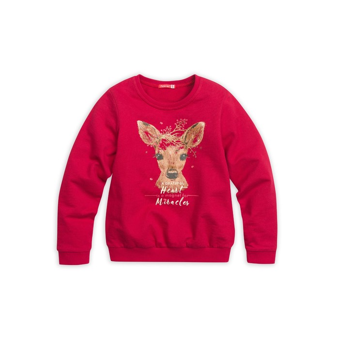 Толстовка для девочки, рост 98 см, цвет малиновый