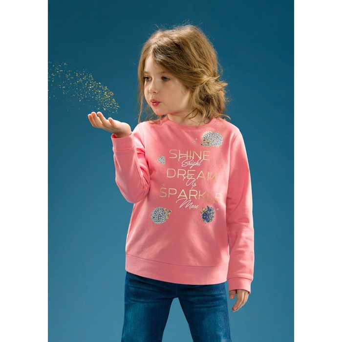 Толстовка для девочки, рост 86 см, цвет розовый
