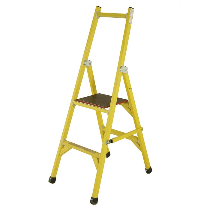 Стремянка диэлектрическая "ЛУЧ" ССС-1,5-Ф40П, стеклопластик, раб.высота 0.7м, 2 ступени