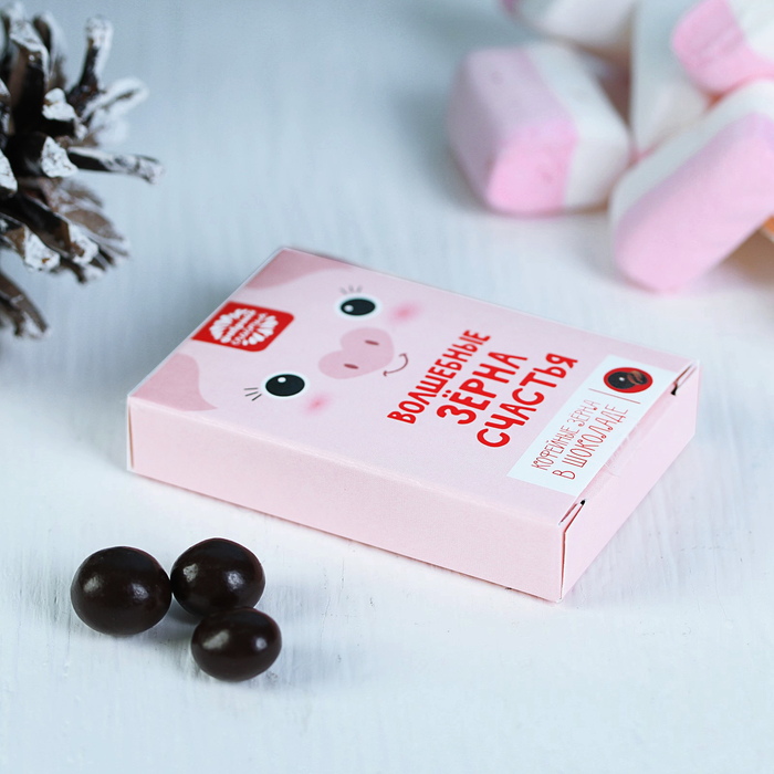 Кофейные зерна в шоколаде "Волшебные зерна счастья", 30 г